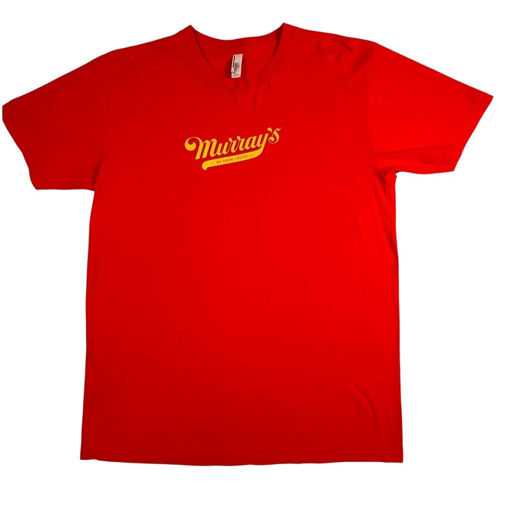 Murrays Cheese T Shirt Red Large Graphic Tee Made in USA